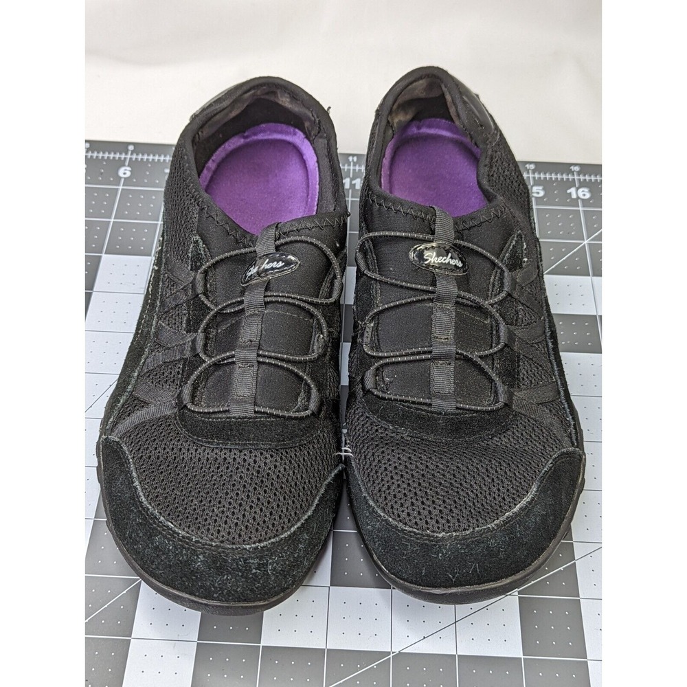 Skechers Sport Womens Relaxation Fashion Sneaker Black Sz 9.5